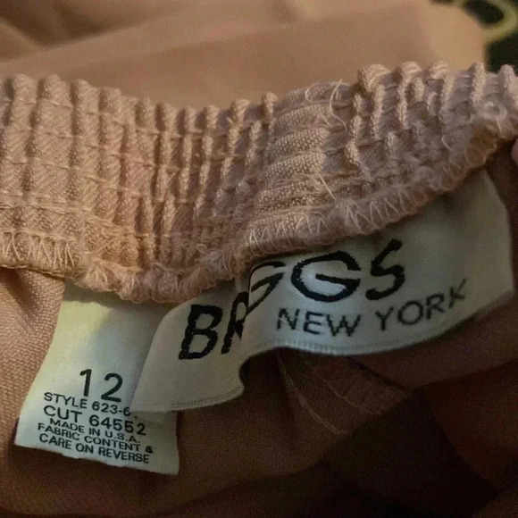 BRIGGS NY Elastic Waist Pull On Pants ~ Sz 12 ~ Pink ~ High Rise ~ Vintage - Picture 8 of 10